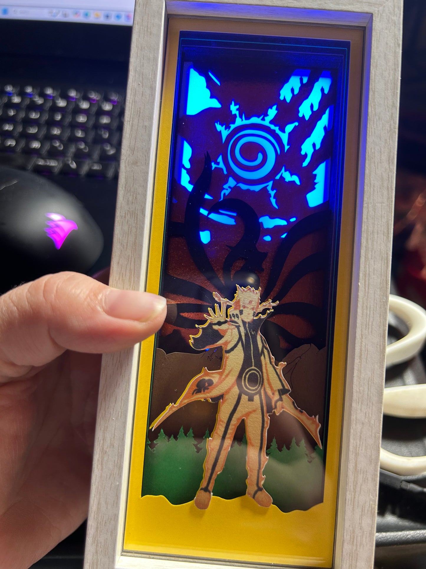 3D Anime Themed Light Boxes/Shadow Boxes