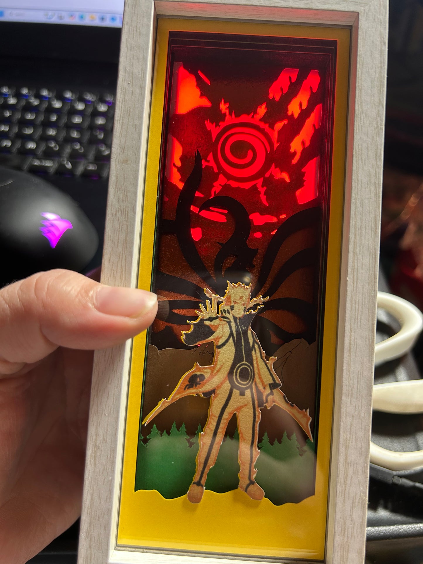 3D Anime Themed Light Boxes/Shadow Boxes