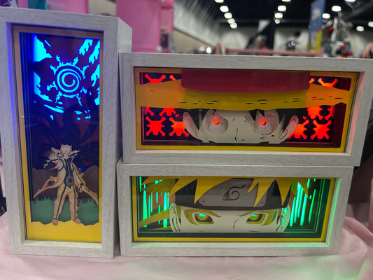 3D Anime Themed Light Boxes/Shadow Boxes